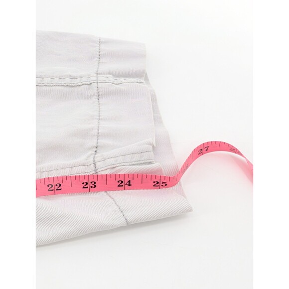 Kensie Jeans The Ella High Rise Gray Straight Ankle Tie Cotton Pants Size 4/27 - Picture 8 of 9